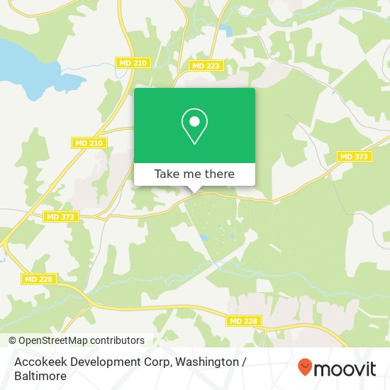 Mapa de Accokeek Development Corp