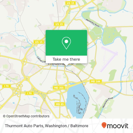 Mapa de Thurmont Auto Parts