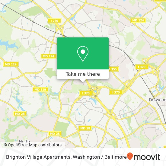 Mapa de Brighton Village Apartments