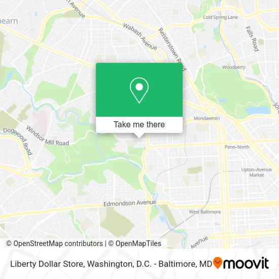 Liberty Dollar Store map