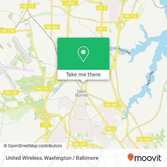 United Wireless map