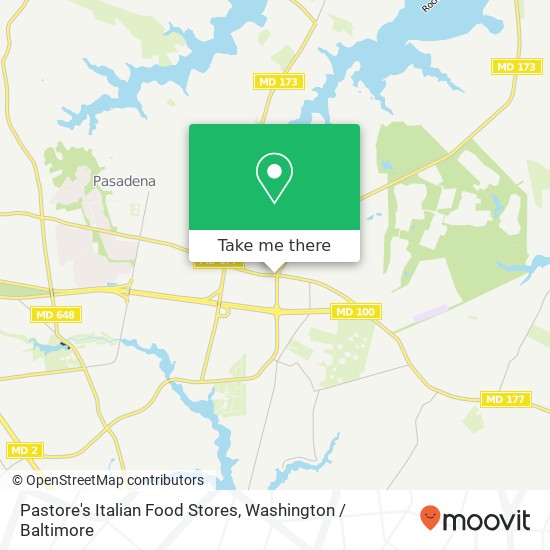 Pastore's Italian Food Stores map