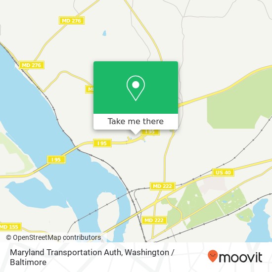 Mapa de Maryland Transportation Auth