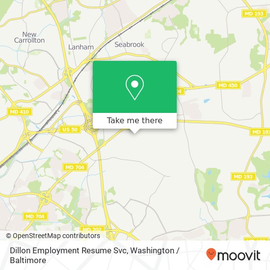 Mapa de Dillon Employment Resume Svc