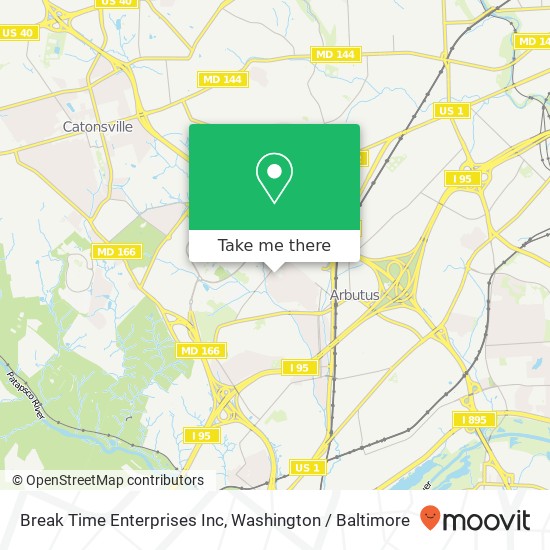 Break Time Enterprises Inc map