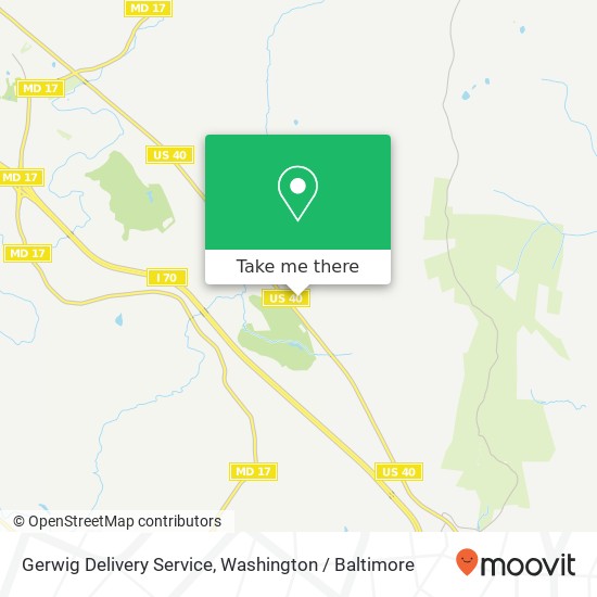 Gerwig Delivery Service map