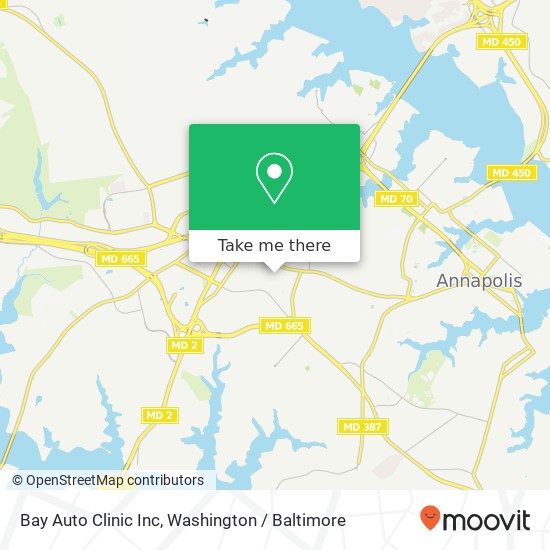 Mapa de Bay Auto Clinic Inc