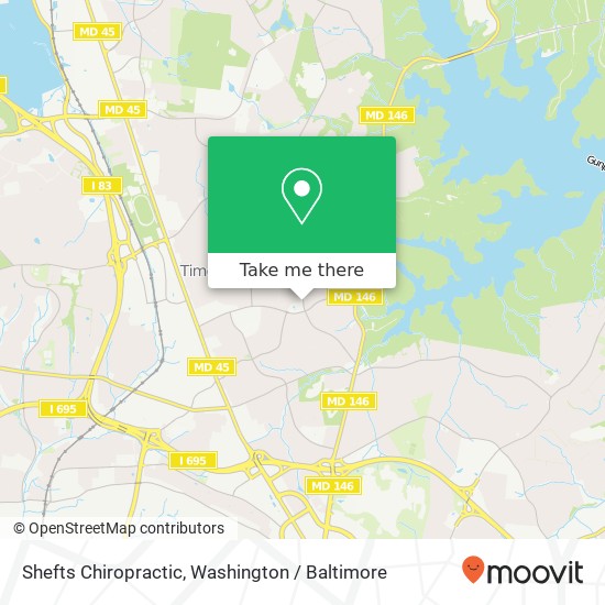 Shefts Chiropractic map