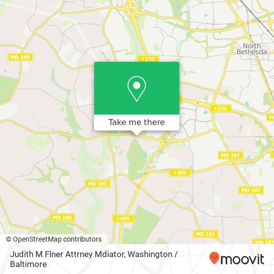 Mapa de Judith M Flner Attrney Mdiator