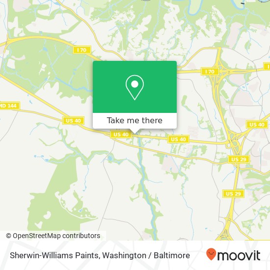 Sherwin-Williams Paints map
