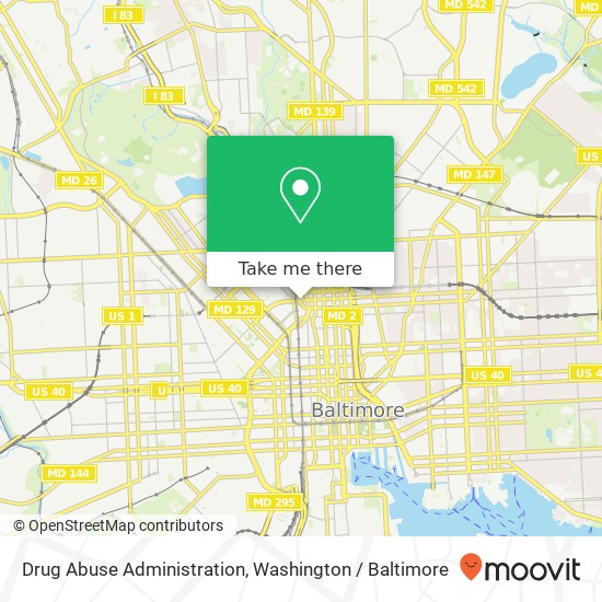 Drug Abuse Administration map