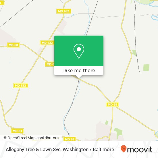 Allegany Tree & Lawn Svc map