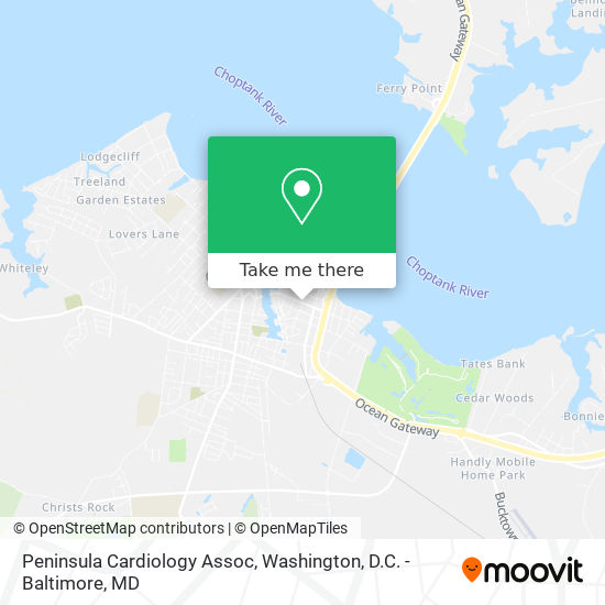 Peninsula Cardiology Assoc map