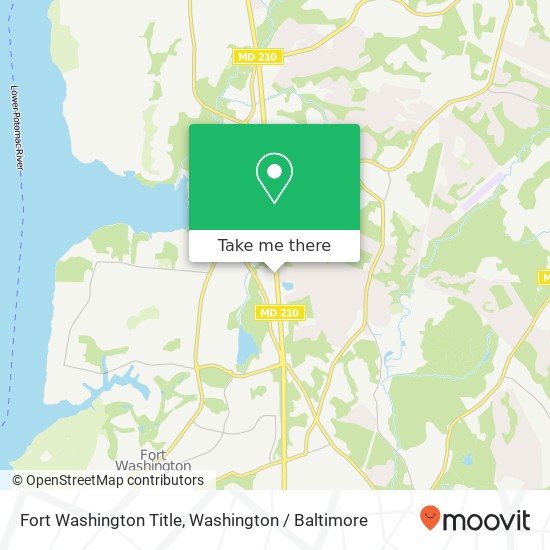 Fort Washington Title map
