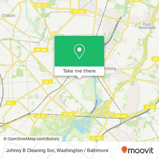 Johnny B Cleaning Svc map