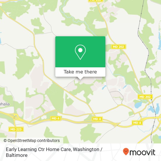 Early Learning Ctr Home Care map