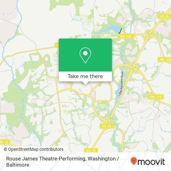 Rouse James Theatre-Performing map