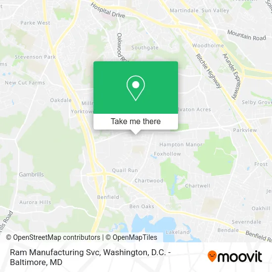 Ram Manufacturing Svc map