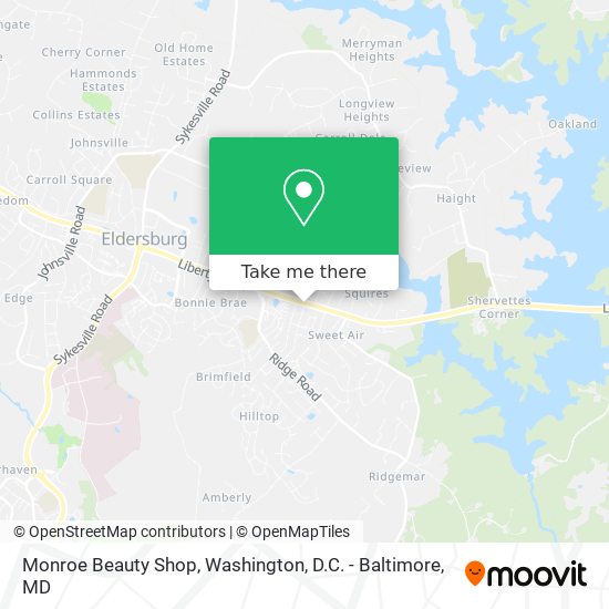 Monroe Beauty Shop map