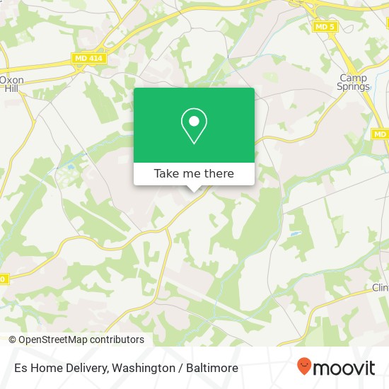 Mapa de Es Home Delivery