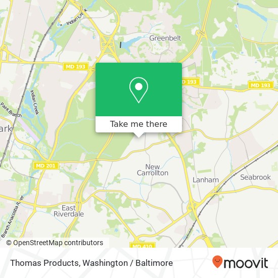 Thomas Products map