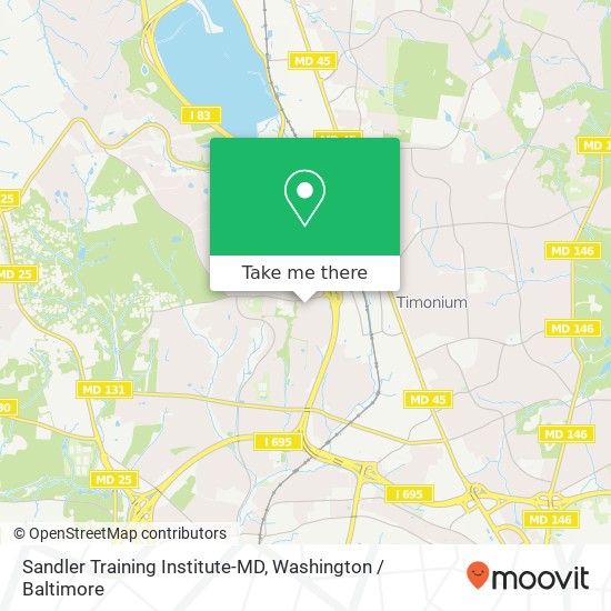 Mapa de Sandler Training Institute-MD