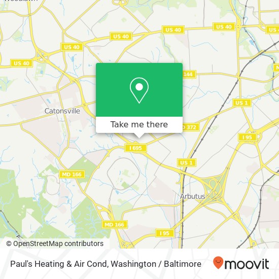 Mapa de Paul's Heating & Air Cond