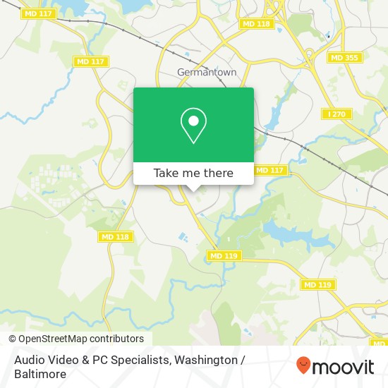 Audio Video & PC Specialists map