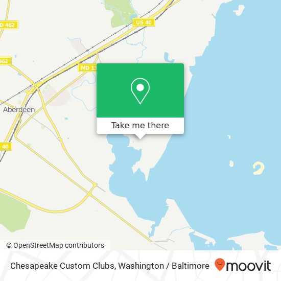 Chesapeake Custom Clubs map