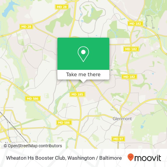 Wheaton Hs Booster Club map