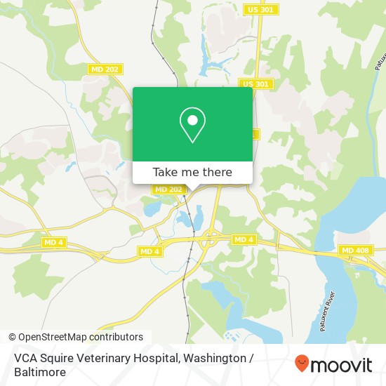 Mapa de VCA Squire Veterinary Hospital