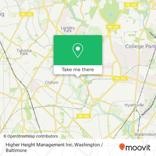 Higher Height Management Inc map