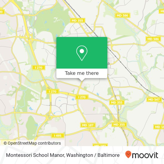 Mapa de Montessori School Manor