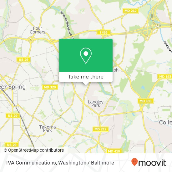 IVA Communications map