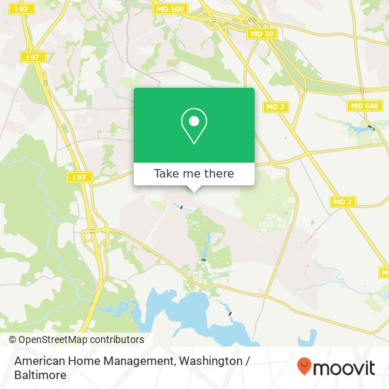 American Home Management map