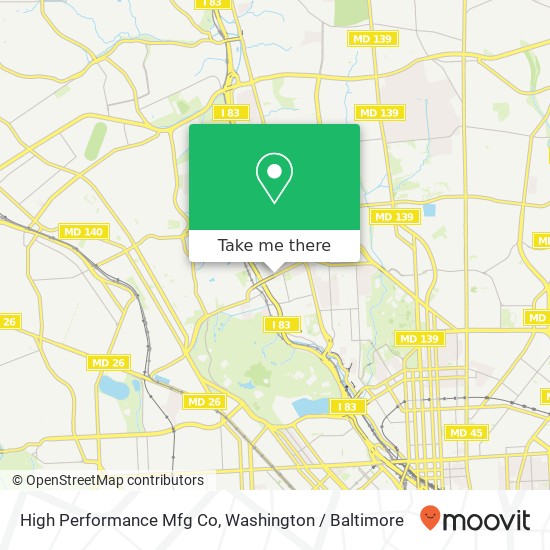 High Performance Mfg Co map