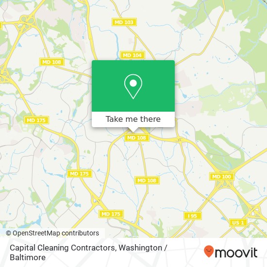 Capital Cleaning Contractors map