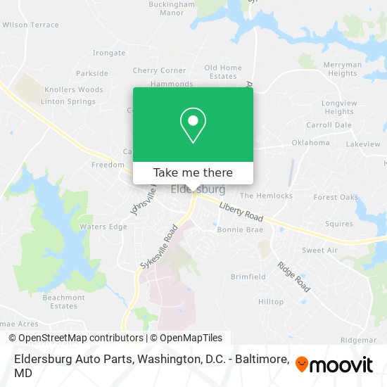 Eldersburg Auto Parts map