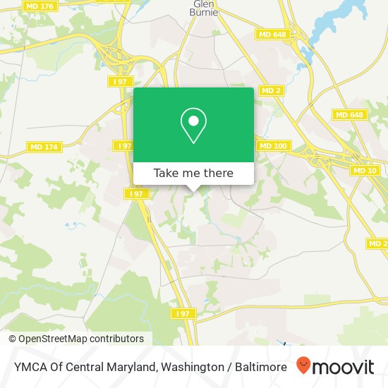 Mapa de YMCA Of Central Maryland