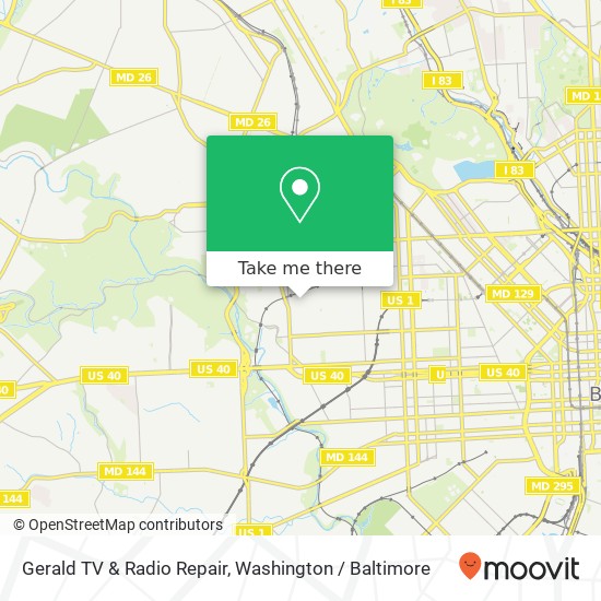 Mapa de Gerald TV & Radio Repair