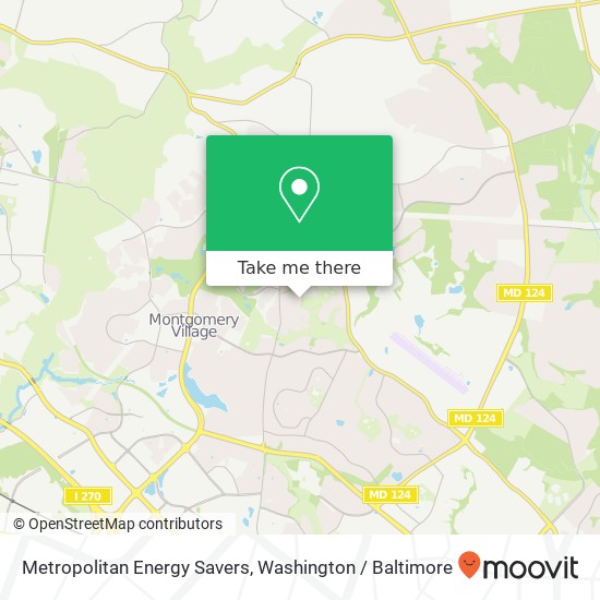 Metropolitan Energy Savers map