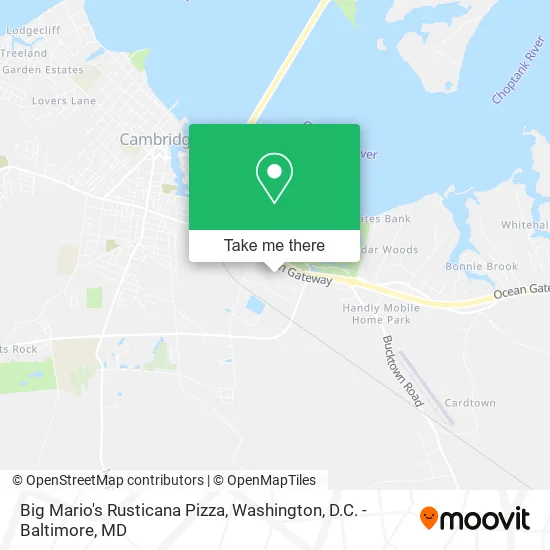 Mapa de Big Mario's Rusticana Pizza