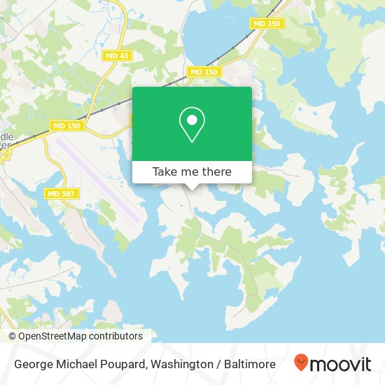 George Michael Poupard map