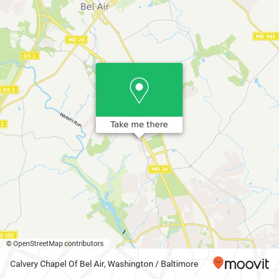 Mapa de Calvery Chapel Of Bel Air