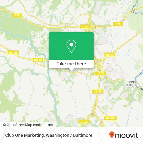 Club One Marketing map