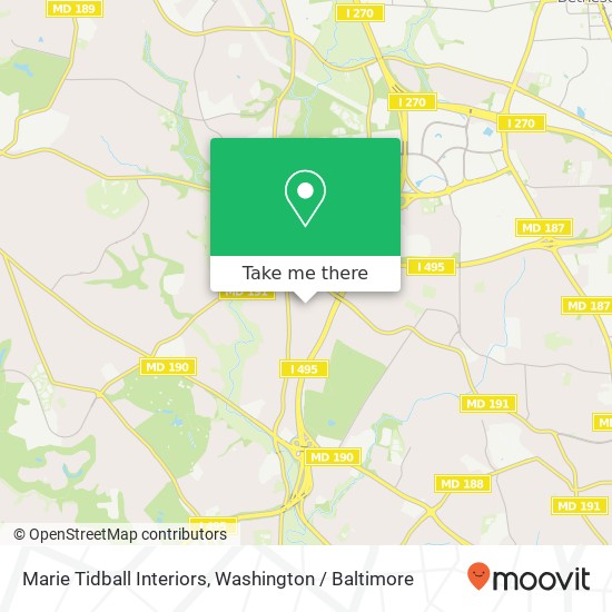 Marie Tidball Interiors map