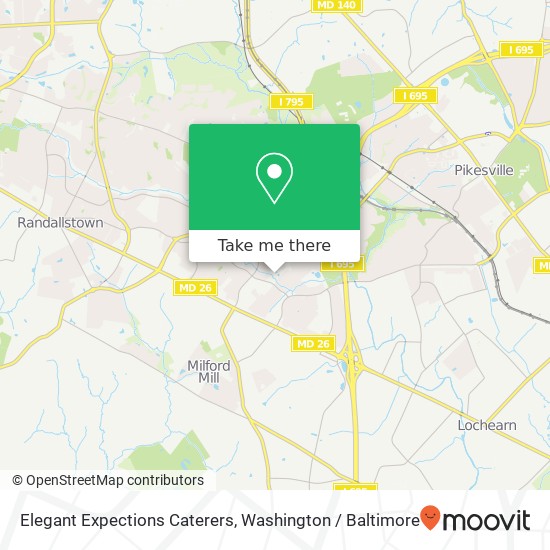 Mapa de Elegant Expections Caterers