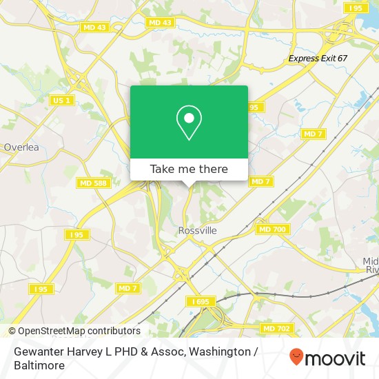 Gewanter Harvey L PHD & Assoc map