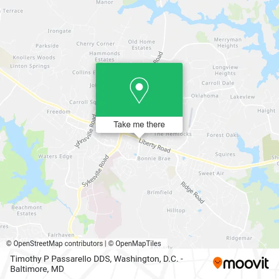 Timothy P Passarello DDS map