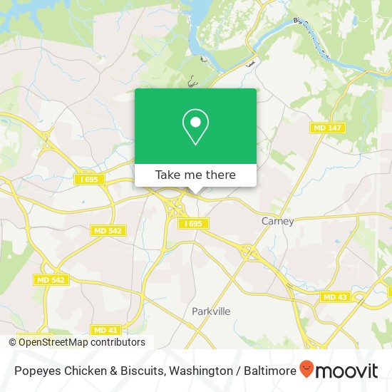 Popeyes Chicken & Biscuits map